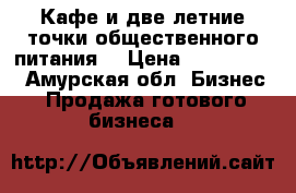 Кафе и две летние точки общественного питания  › Цена ­ 2 100 000 - Амурская обл. Бизнес » Продажа готового бизнеса   